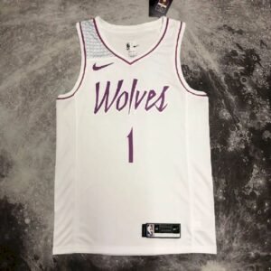 Maillot Homme Anthony Edwards White Team Jersey