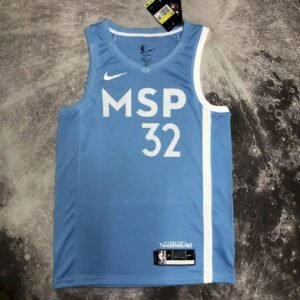 Maillot Homme Anthony Edwards Blue Team Jersey