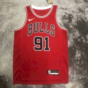 Maillot Homme Dennis Rodman Red Team Jersey