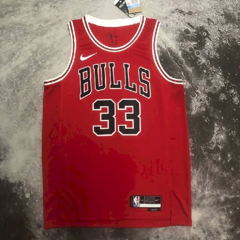 Maillot Homme Scottie Pippen Red Team Jersey