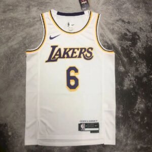 Maillot Homme LeBron James White Team Jersey