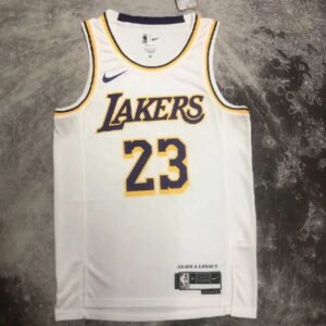 Maillot Homme LeBron James White Team Jersey