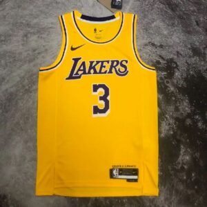 Maillot Homme Anthony Davis Yellow Team Jersey