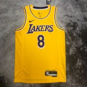 Maillot Homme Kobe Bryant Yellow Team Jersey
