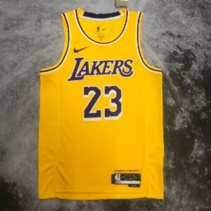 Maillot Homme LeBron James Yellow Team Jersey