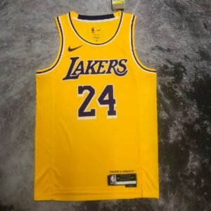 Maillot Homme Kobe Bryant Yellow Team Jersey