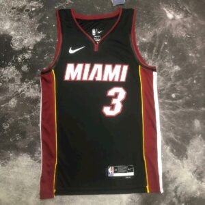 Maillot Homme Dwyane Wade Black Team Jersey