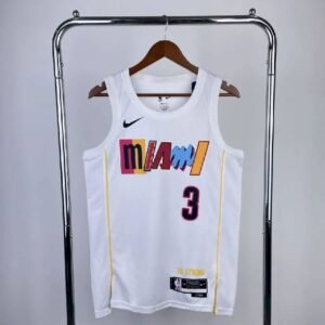 Maillot Homme Dwyane Wade White Team Jersey – City Edition