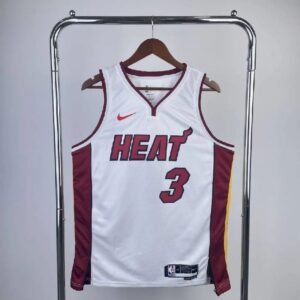 Maillot Homme Dwyane Wade White Team Jersey