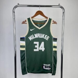 Maillot Homme Giannis Antetokounmpo Green Team Jersey