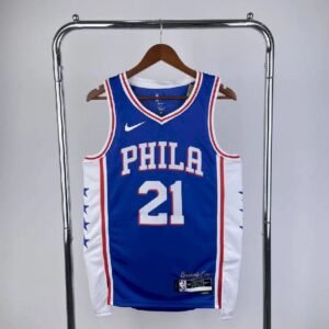 Maillot Homme Joel Embiid Blue Team Jersey