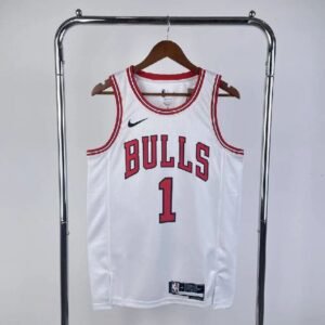 Maillot Homme Derrick Rose White Team Jersey