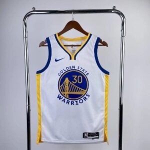 Maillot Homme Stephen Curry White Team Jersey