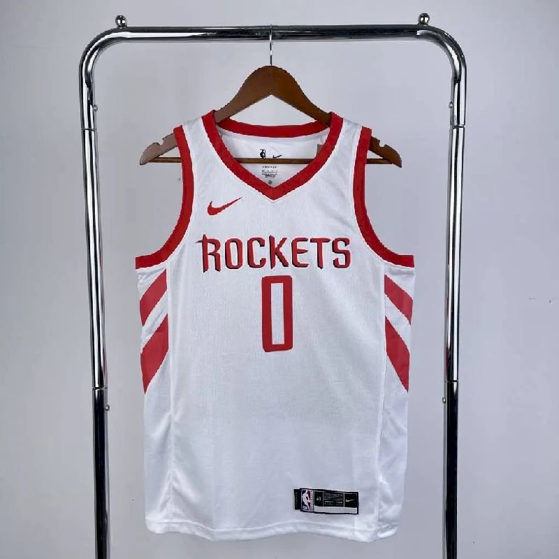 Maillot Homme Russell Westbrook White Home Team Jersey