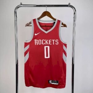 Maillot Homme Russell Westbrook Red Away Team Jersey
