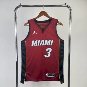 Maillot Homme Dwyane Wade Red Team Jersey – Statement Edition
