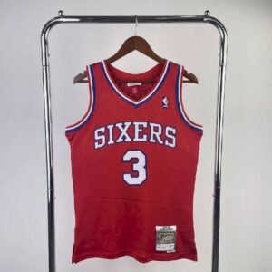Maillot Homme M&N 1996?M97 Allen Iverson Red Retro Jersey