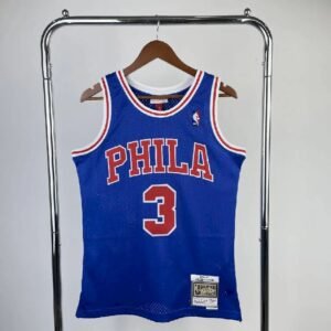 Maillot Homme M&N 1996?M97 Allen Iverson Blue Retro