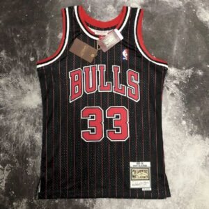 Maillot Homme M&N 1996 Scottie Pippen Black Retro