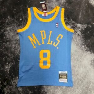 Maillot Homme M&N 2002 Kobe Bryant Blue Retro Jersey