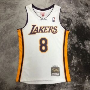 Maillot Homme M&N 03/04 Kobe Bryant White Retro Jersey
