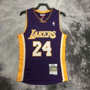 Maillot Homme M&N 08/09 Kobe Bryant Purple Retro Jersey