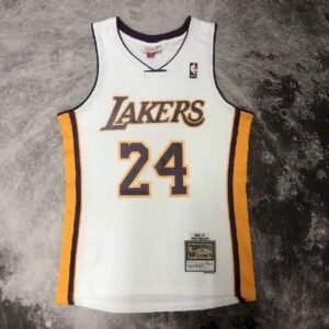 Maillot Homme M&N 09/10 Kobe Bryant White Retro