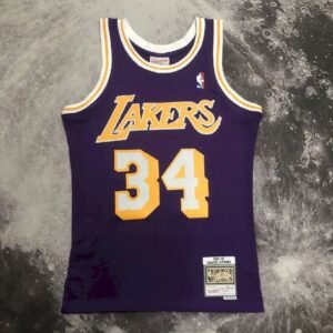 Maillot Homme M&N 96/97 Shaquille O’Neal Purple Retro