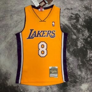 Maillot Homme M&N 99/00 Kobe Bryant Yellow Retro
