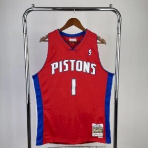 Maillot Homme M&N 2008/09 Allen Iverson Red Retro