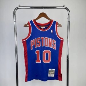 Maillot Homme M&N 1988/89 Dennis Keith Rodman Blue Retro