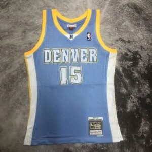 Maillot Homme M&N 2003/2004 Carmelo??Anthony Blue Retro Jersey