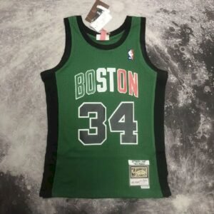 Maillot Homme M&N Paul Pierce Green Retro Jersey