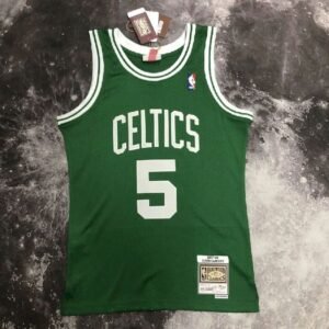 Maillot Homme M&N 2007/08 Kevin Garnett Green Retro Jersey