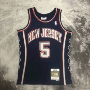 Maillot Homme M&N 2006/07 Jason Kidd Blue Retro Jersey