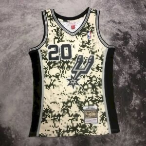 Maillot Homme M&N 2013/14 Manu Gin??bili Retro Jersey