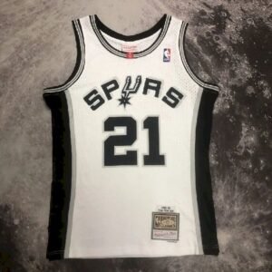 Maillot Homme M&N 1998/99 Tim Duncan White Retro
