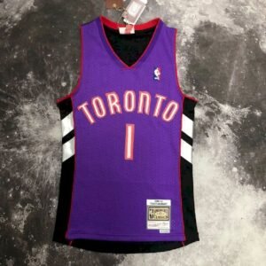 Maillot Homme M&N 2000 Tracy McGrady Purple/Black Retro