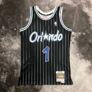 Maillot Homme M&N 2004 Tracy McGrady Black Retro Jersey