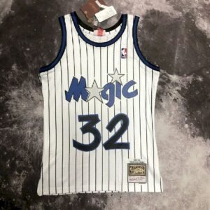 Maillot Homme M&N 1994 Shaquille O’Neal White Retro Jersey