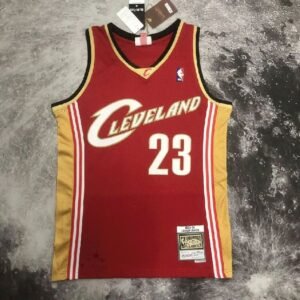 Maillot Homme M&N 2003/04 LeBron James Red Retro