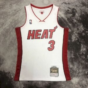 Maillot Homme M&N 2005/06 Dwyane Wade White Retro
