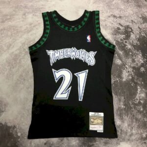 Maillot Homme M&N 1997/98 Kevin Garnett Black Retro