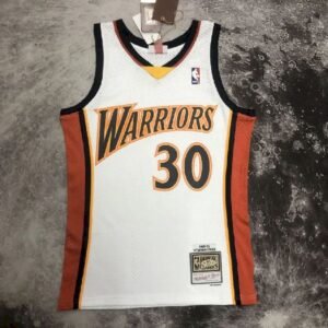 Maillot Homme M&N 2009/2010 Stephen Curry White Retro