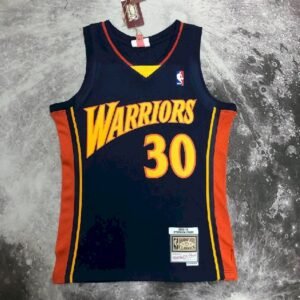 Maillot Homme M&N 2009/2010 Stephen Curry Blue Retro