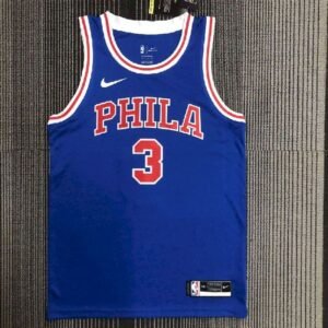 Maillot Homme Allen Iverson Blue Retro Team