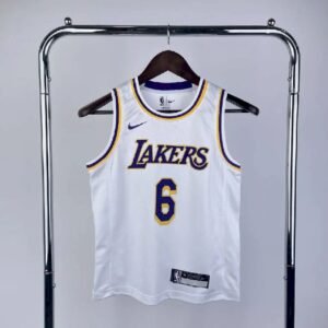 Yonth LeBron James White Team Jersey