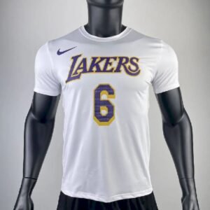 Maillot Homme LeBron James White Team T-shirt