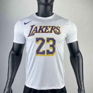 Maillot Homme LeBron James White Team T-shirt