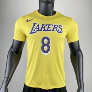 Maillot Homme Kobe Bryant Yellow Team T-shirt